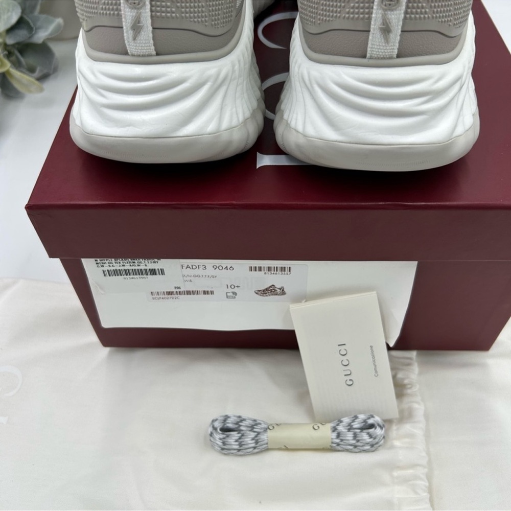 Men’s Gucci ripple sneakers interlocking G logo size 10.5 made in Italy NWT - Picture 11 of 11